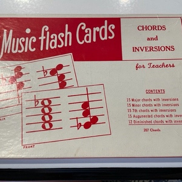Music Note Flash Cards - Etsy