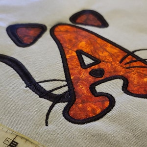 Cat Applique font - Letter A
