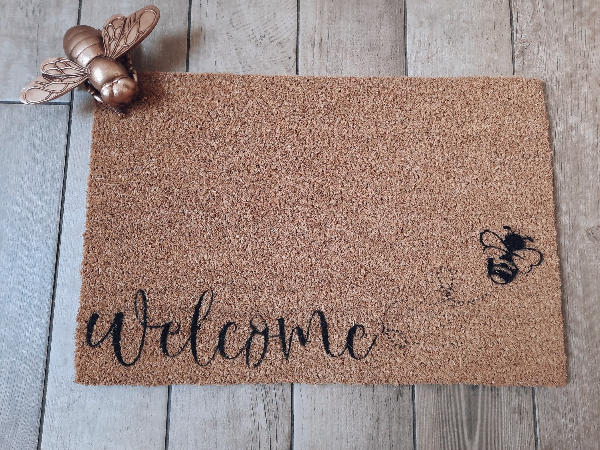 'Busy Bee Detail' Doormat Etsy