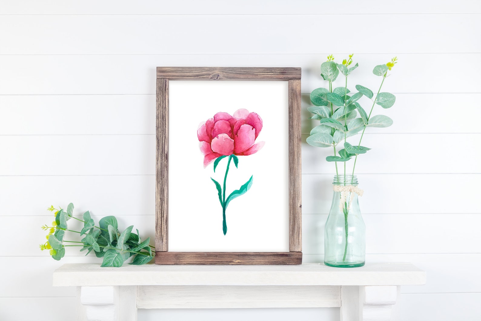 Peony Print Peony Wall Art Flower Print Floral Nursery Wall Etsy