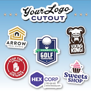 Custom Shape Business Logo Cutout for Signage Events Charity Sports Celebration Anniversary Golf Gift Sign durable plastic coroplast cut out