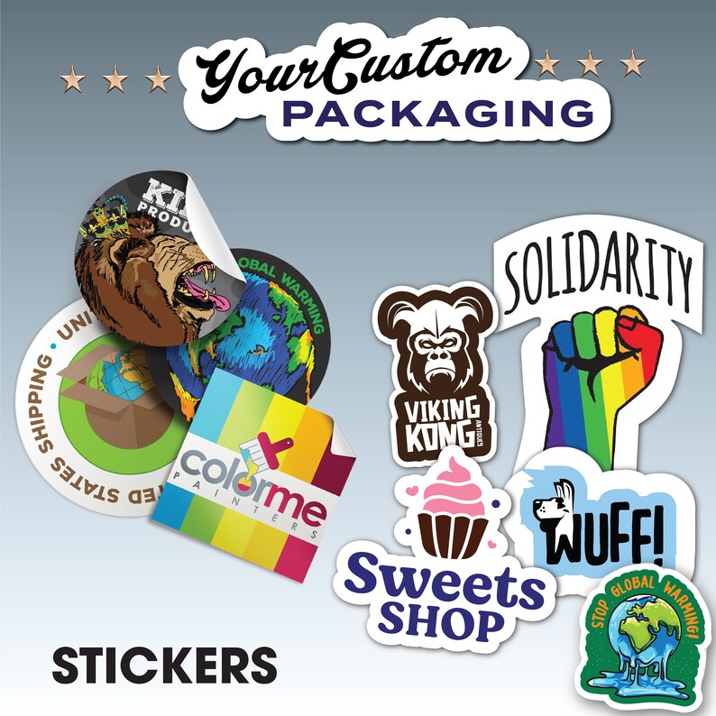 Custom Printed Packaging Boxes Inserts Stickers Labels Hang Tag for ...