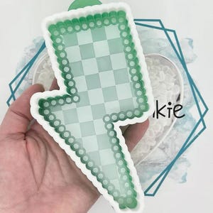 Checkered Lightning Bolt Freshie Mold