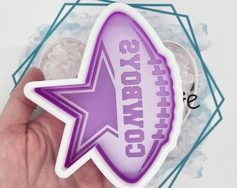 Cowboy Football Freshie Mold, Car Freshie Mold, Silicone Mold