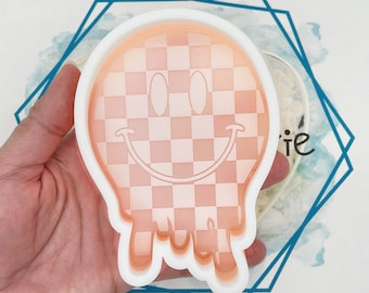 Melting Race Stripe Smiley Freshie Mold