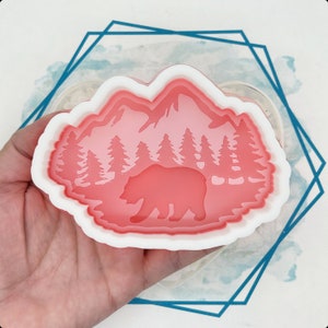Smokey Mountain Bear Freshie Mold