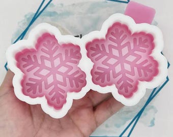 Snowflake VENT CLIP Freshie Mold, Car Freshie Mold, Silicone Mold