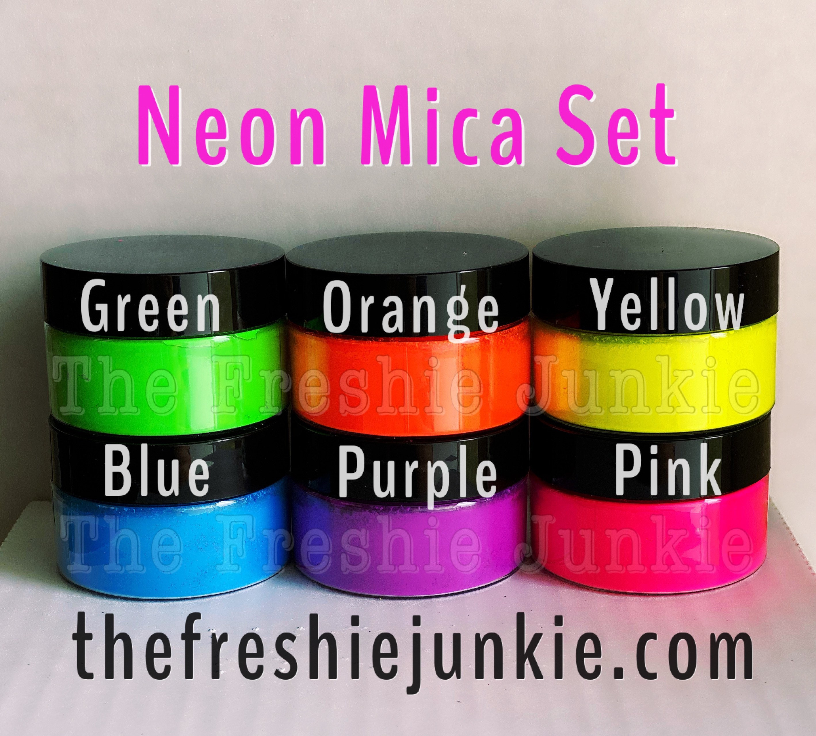 Neon mica collection  American Soap Supplies