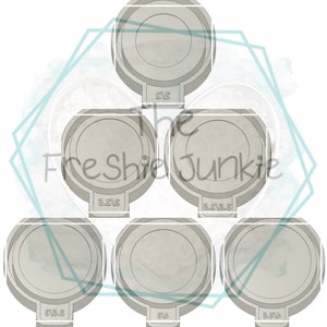 Round w/ Cardstock Insert Freshie Mold