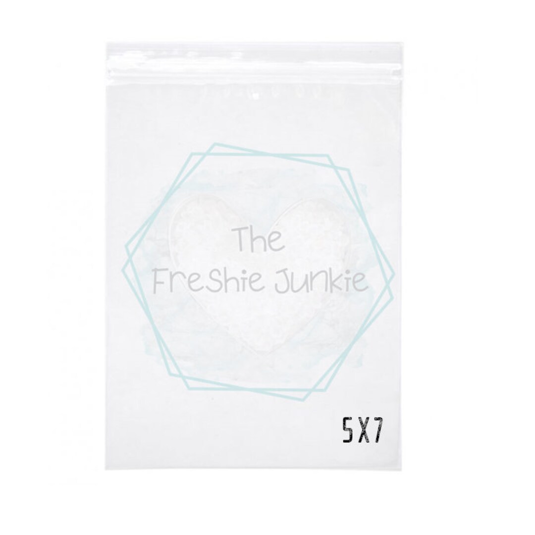5x7 Polypropylene Bags, Freshie Bags, Poly Bags, Ziplock Bags for Freshies Etsy