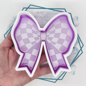 Checkered Bow Freshie Mold