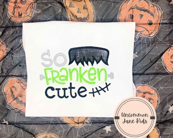 Koszulka dla dzieci „So Franken Cute Halloween”, październikowy strój dla dziecka