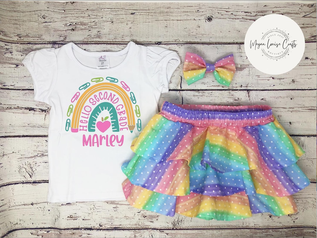 Second Grade Outfit, School Outfit, Back to School Outfit, First Day of ...