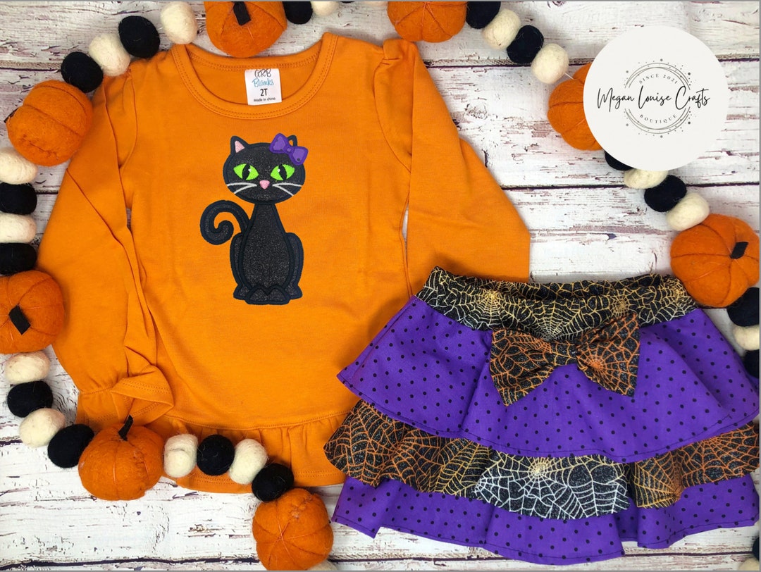 Cat Costume, Girls Costume, Halloween Outfit, Spooky Party Outfit