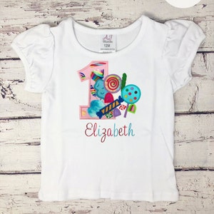 First Birthday Shirt, Sweet One Birthday Shirt, Candy Theme, Sweet Theme, Cupcake Design, Rainbow Shirt, Colorful Birthday Shirt, Custom