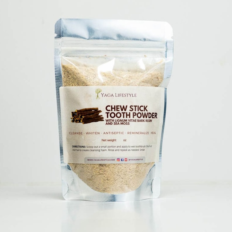 Jamaican Chew Stick Herbal Tooth Powder Etsy