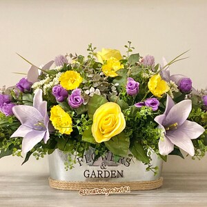 Large Spring Floral Centerpiece, Farmhouse Table Arrangement, Floral Table Centerpiece, Spring Floral Table Arrangement, Easter Centerpiece