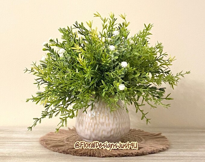 Modern Farmhouse Arrangement, Small Greenery Arrangement, Farmhouse