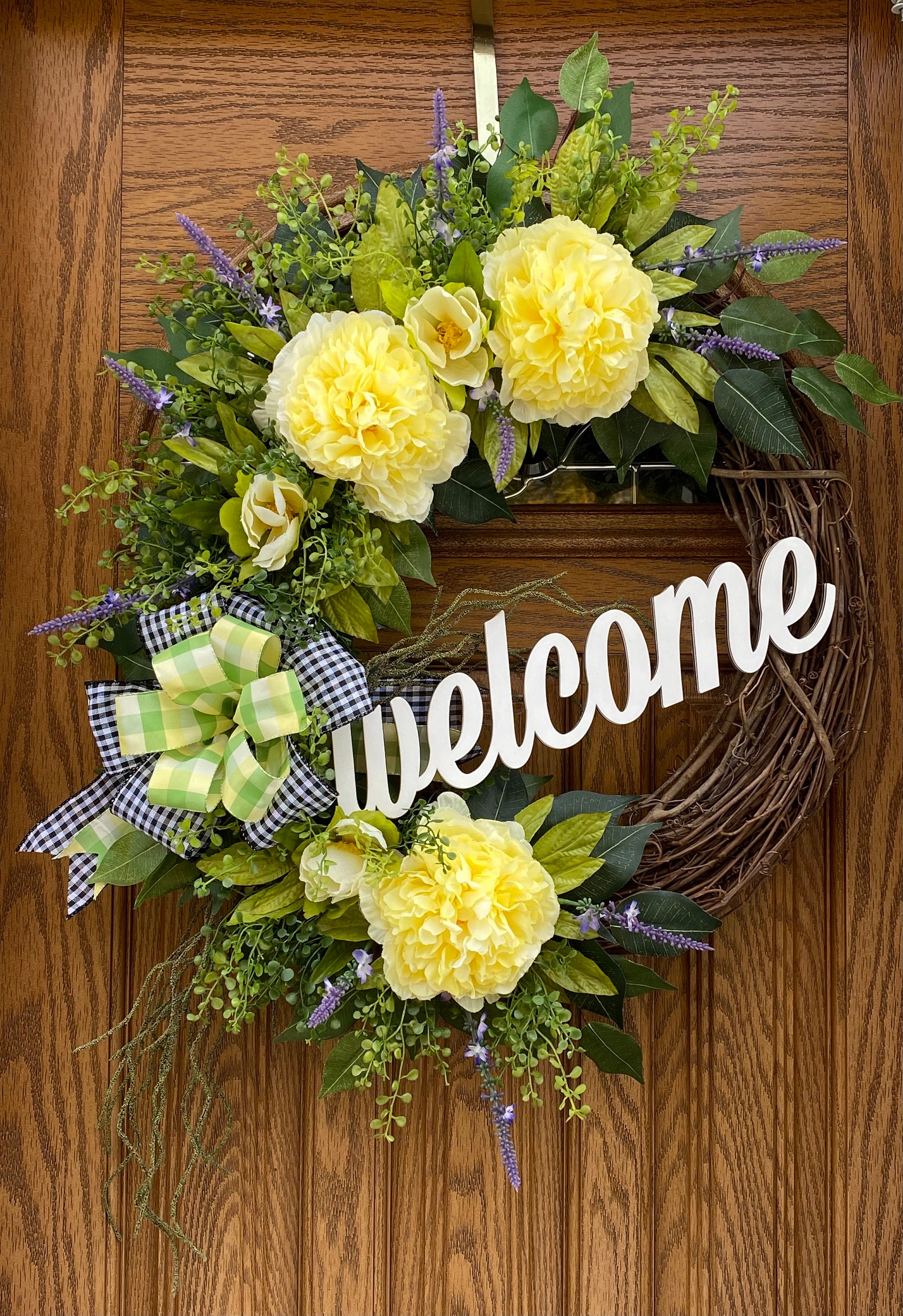 Summer Wreath Farmhouse Wreath Sign Wreath Etsy