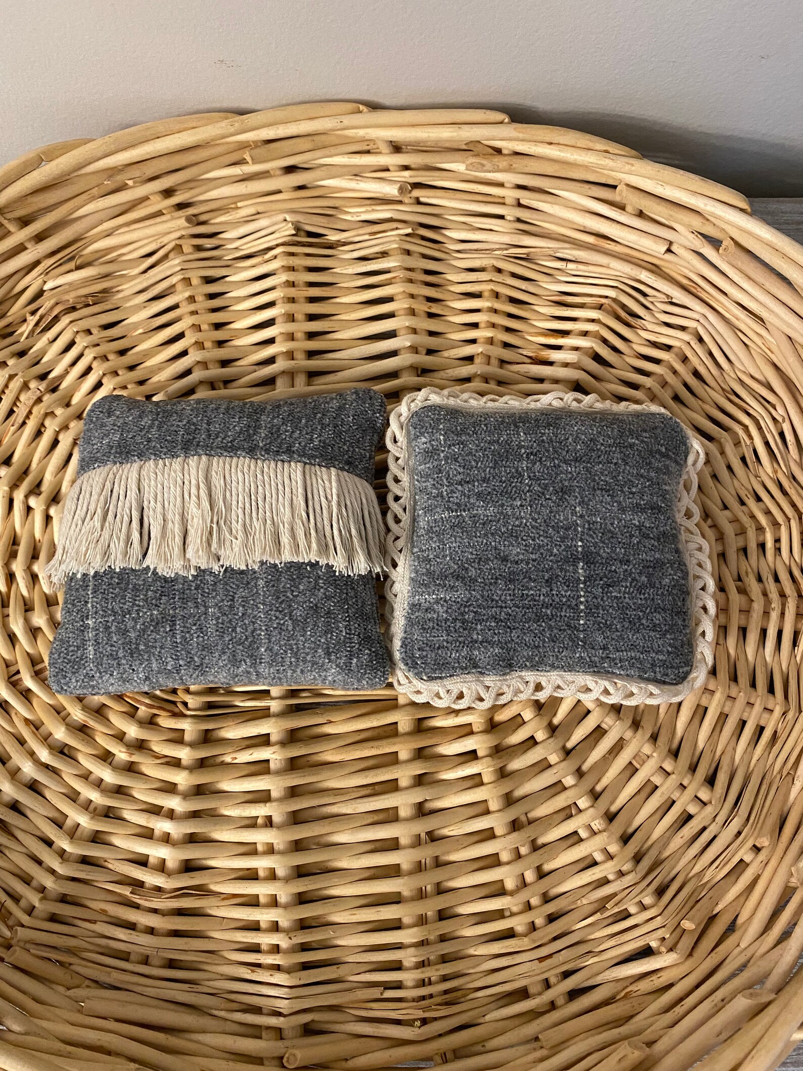 Boho Style Mini Pillows Decorative Mini Pillows Tiered Tray Etsy