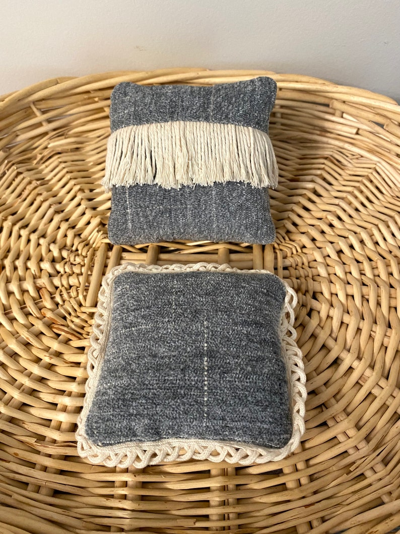 Boho Style Mini Pillows Decorative Mini Pillows Tiered Tray Etsy