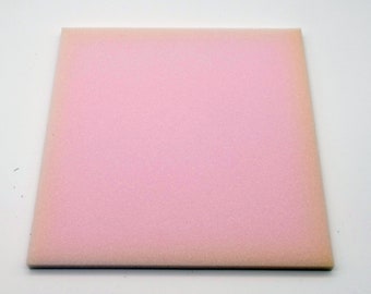 Foam piece 22 x 21.5 x1 cm light rosé remnants