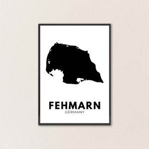 Insel Poster - FEHMARN - dekoratives Poster weckt Urlaubsgefühle
