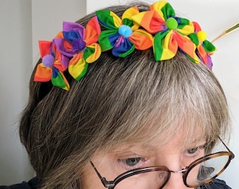 Say it with flowers! - floral hairbands - supporting Rejoin EU causes