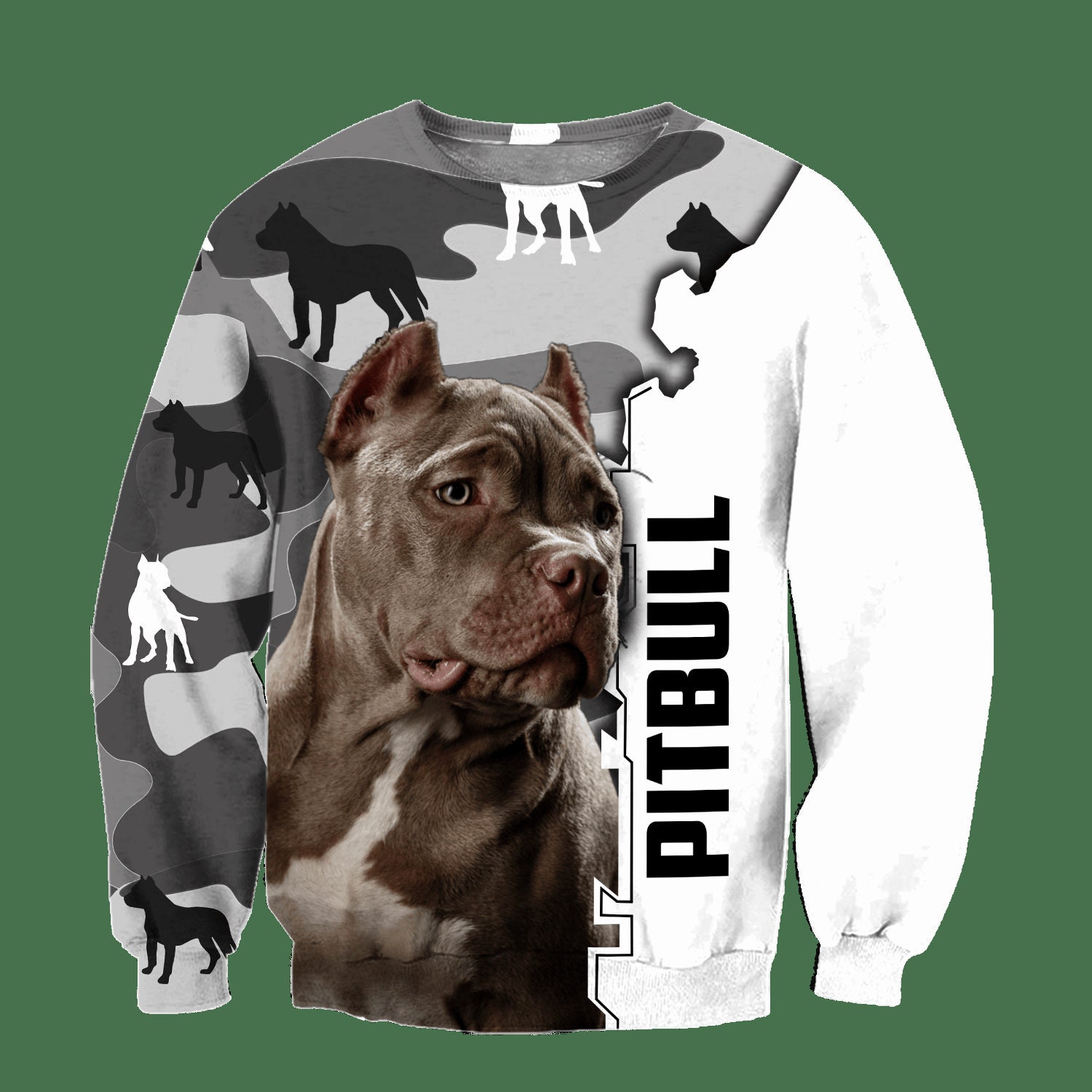 Pitbull 3d Dog Hoodie Shirt For Men And Women Lover Pitbull Etsy