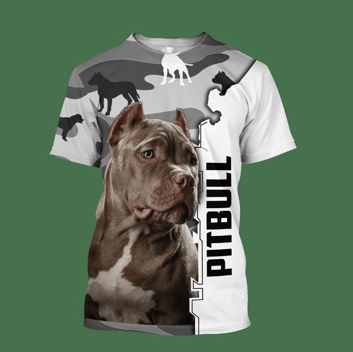 Pitbull 3d Dog Hoodie Shirt For Men And Women Lover Pitbull Etsy
