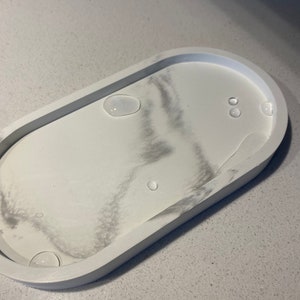 Oval Concrete Tray | Display Styling Tray | Decorative Tray