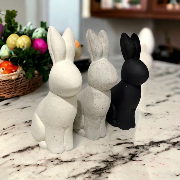 Concrete Easter Bunny | Easter Decor | Easter Rabbit | Styling Ornament