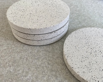 Posavasos circulares de hormigón / Posavasos decorativos / Accesorios de mesa