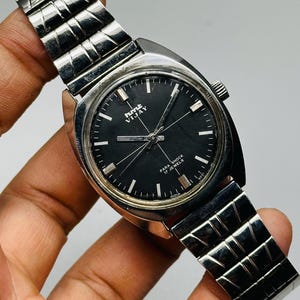 Rare Vintage HMT Kohinoor Watch Dial Hand Winding {Hand-winding} Men&#39;s Watch Movement 17 jewels