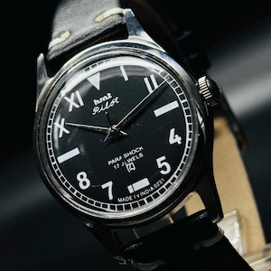Vintage HMT Pilot Watch ,Hand Winding {Hand-winding} Men&#39;s Watch Movement 17 jewels