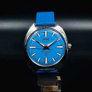 Vintage HMT Pilot Watch , Hand Winding {Hand-winding} Men&#39;s Watch Movement 17 jewels
