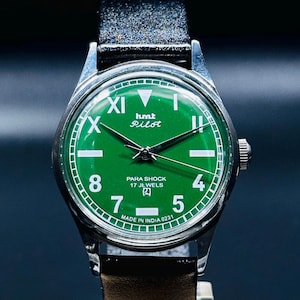 Vintage HMT Pilot Watch , Hand Winding {Hand-winding} Men&#39;s Watch Movement 17 jewels