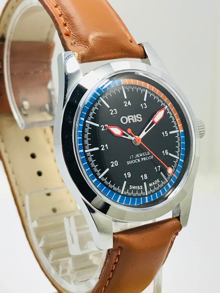 Vintage Oris Hand Winding watch FHF Movement ST96 Swiss Wrist Etsy