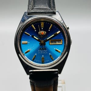 Rare Vintage Japanese Mechanical Watch, Orient Crystal AAA ,Mechanical Automatic Watch, 21Jewels, Men&#39;s Watch,