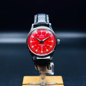 Vintage HMT Pilot Watch , Hand Winding {Hand-winding} Men&#39;s Watch Movement 17 jewels