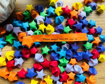 120 rainbow affirmation lucky stars