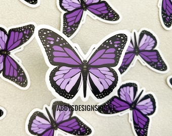 Butterfly Stickers, Waterproof Sticker, Best Friend Gifts, Purple Butterfly Stickers, Purple Stickers, Butterfly Stickers, Christmas Gift