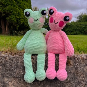 Handmade Crochet Toy Frogs