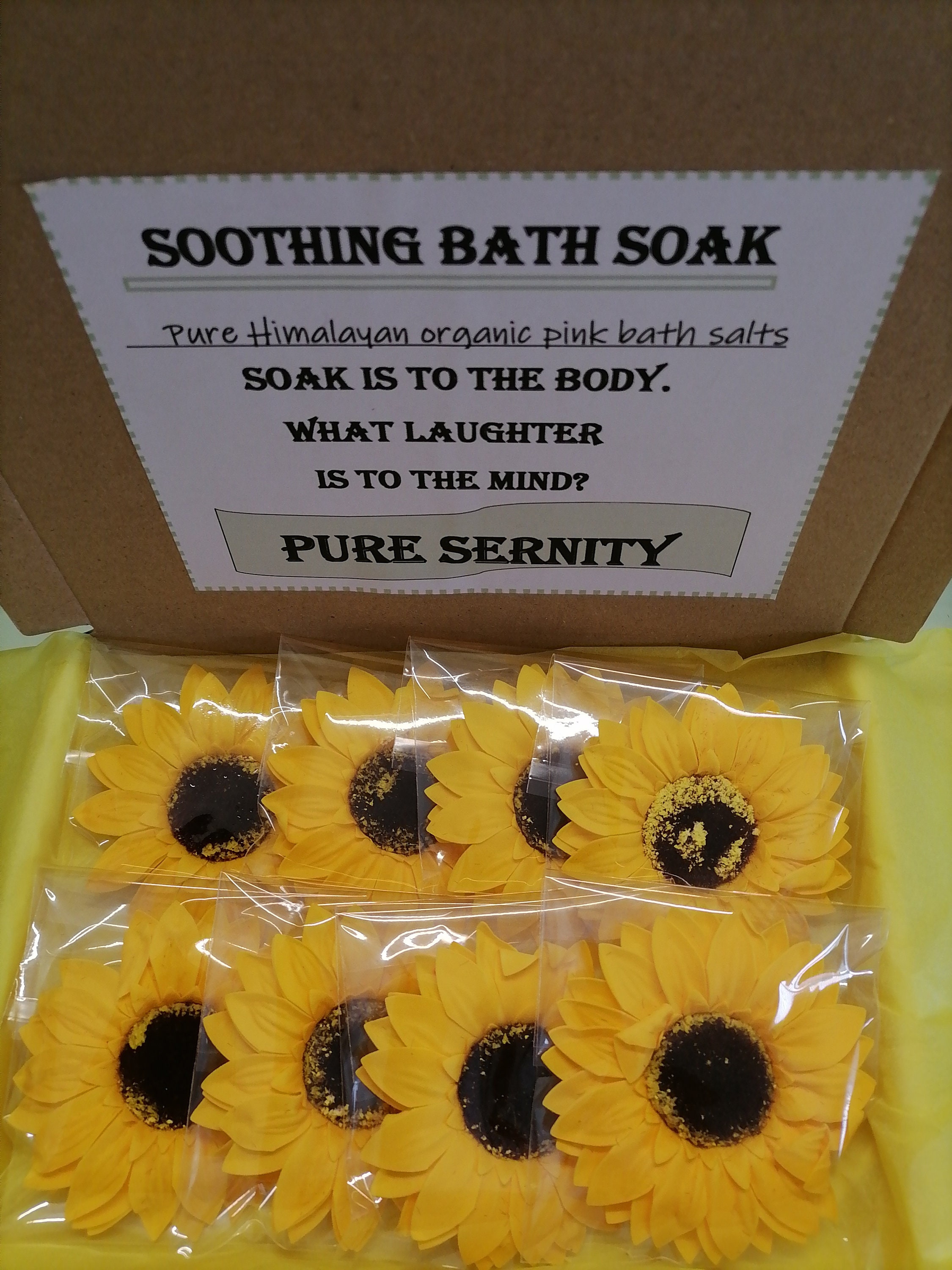 8 x large sunflower soap flowers7cm luxury soap Etsy
