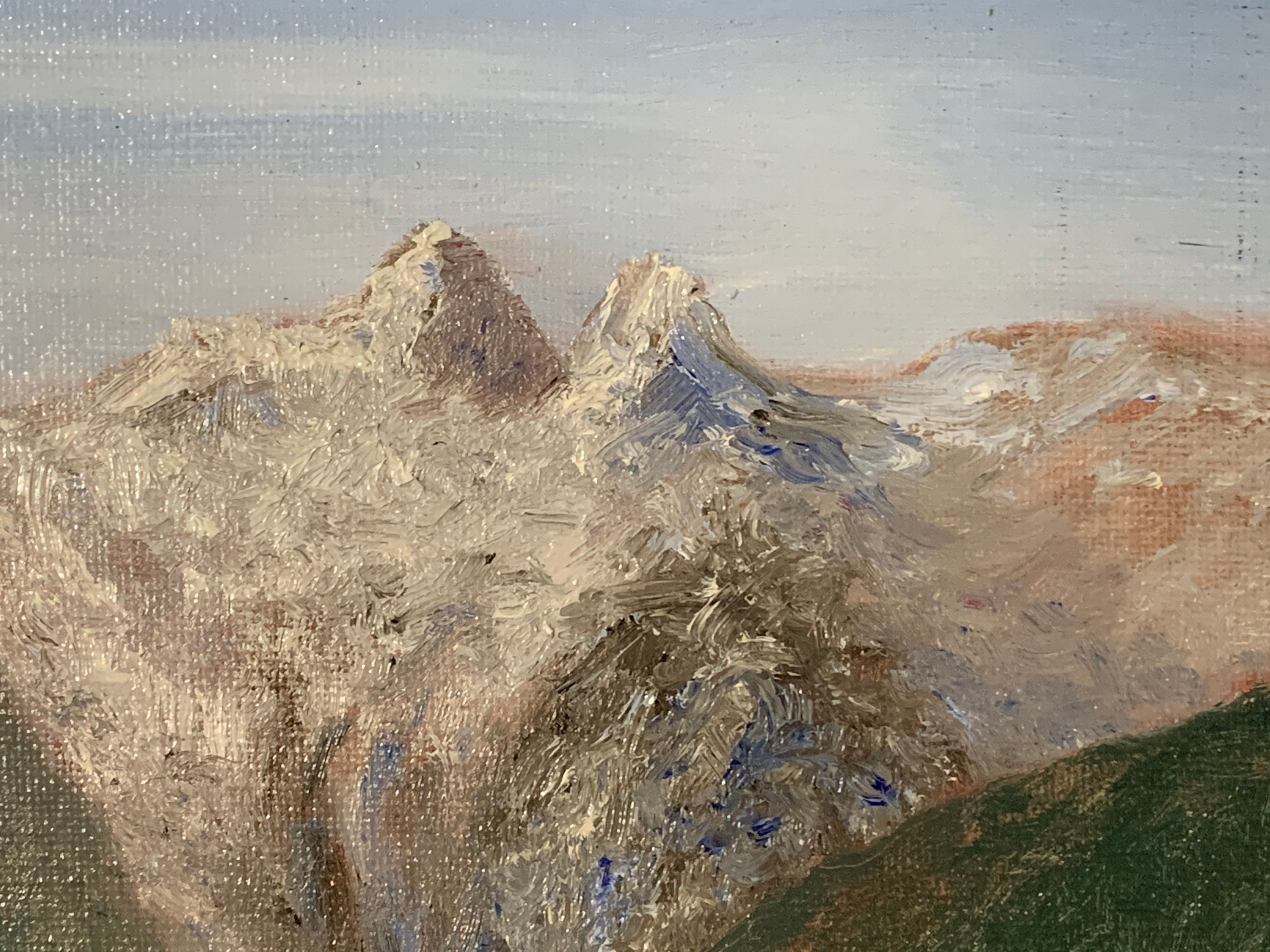 Vancouver Landscape Oil Painting Contemporary Fine Art Titled twin