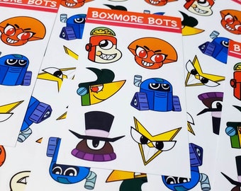 Boxmore Bots Sticker Sheet