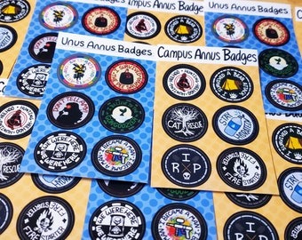 Unus Annus Badges Sticker Sheets