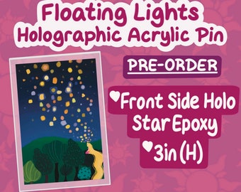 PRE-ORDER Floating Lights Acrylic Pin