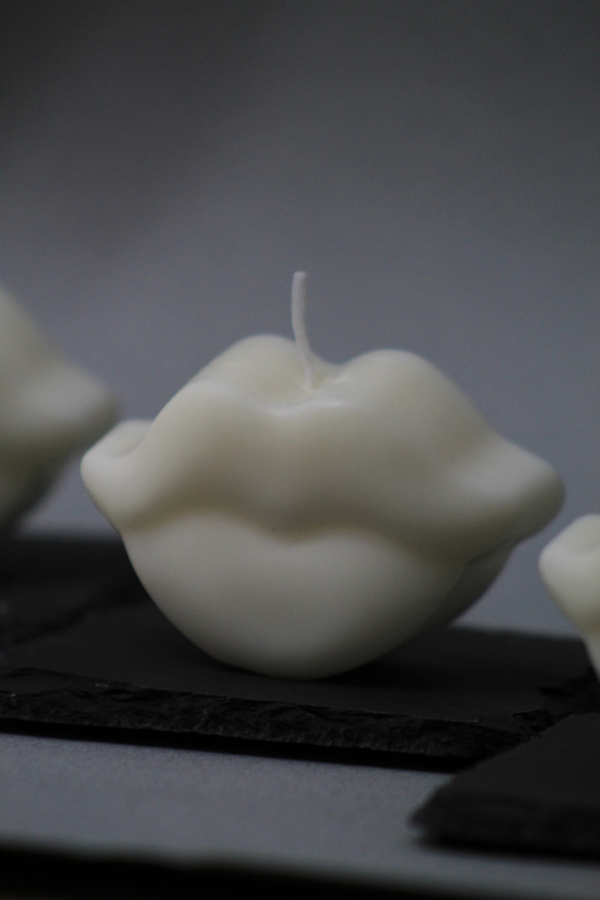 Lips candle with holder Etsy