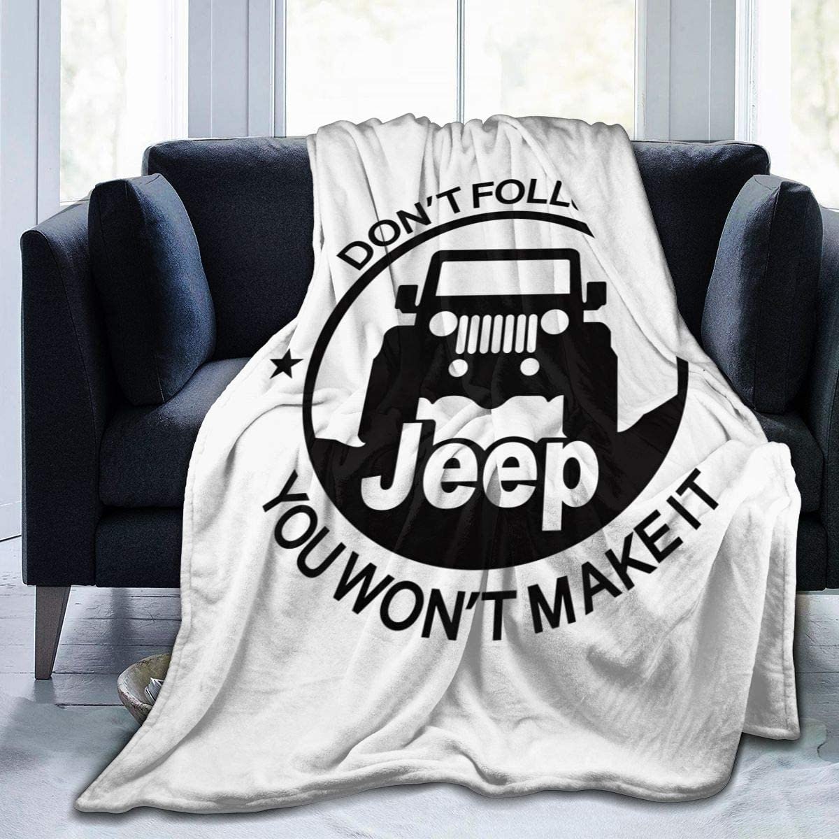 Jeep Vintage Quilt Blanket Winter Gift Fleece Blanket Throw | Etsy